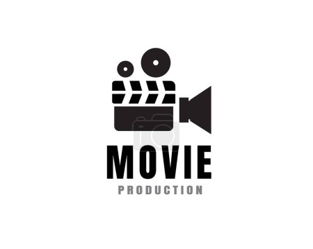 Téléchargez les illustrations : Abstrait prendre film action logo icône symbole conception modèle illustration inspiration - en licence libre de droit