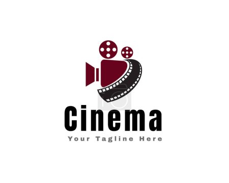 Illustration for Cinema movie solution logo icon symbol design template illustration inspiration - Royalty Free Image