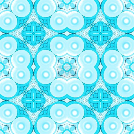 Foto de Azulejos azules de cerámica vintage portuguesa abstracta.Patrones arabescos damasco azul sin costuras. Diseño mínimo. Fondos antiguos azules para la tela, almohadas, impresión, papel pintado, telón de fondo de la tela, toallas, superficie - Imagen libre de derechos
