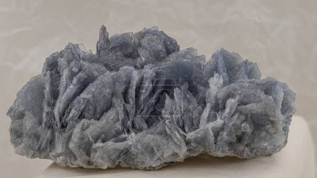 Photo for Mineral sample of barite on a light background - Royalty Free Image
