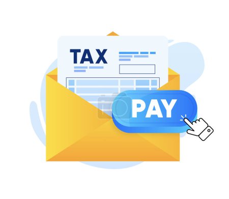 Téléchargez les photos : Subscription Payment 3d vector icon. Message with a monthly payment invoice for a registered member and with recurring payment icon. Tax pay date. Vector illustration - en image libre de droit