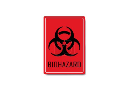 Illustration for Biohazard sign vector illustration on background - Royalty Free Image