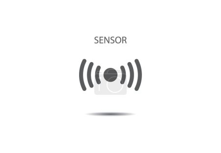 Sensor-Icon-Vektor-Illustration auf Hintergrund