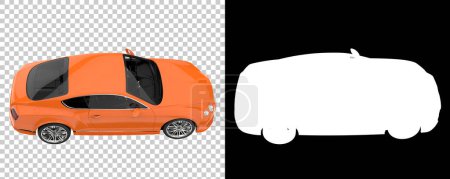 Foto de Sport car on transparent background. 3d rendering - illustration - Imagen libre de derechos