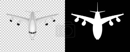Téléchargez les photos : Véhicule aérien. Illustration de rendu 3D. avion de passagers - en image libre de droit