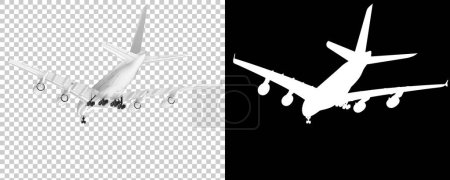 Photo for Aircraft vehicle. 3d rendering illustration. passengers plane - Royalty Free Image