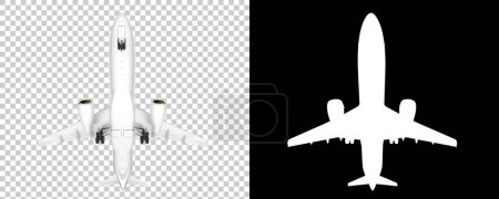Téléchargez les photos : Véhicule aérien. Illustration de rendu 3D. avion de passagers - en image libre de droit