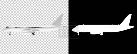 Photo for Aircraft vehicle. 3d rendering illustration. passengers plane - Royalty Free Image