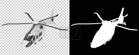 Foto de Helicóptero con hélices. Modelos de vehículos aeronáuticos ilustración de representación 3d - Imagen libre de derechos