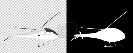 Téléchargez les photos : Hélicoptère avec hélices. Illustration de rendu 3d des modèles de véhicules aéronautiques - en image libre de droit