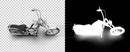 Foto de Motorcycle 3d render illustration - Imagen libre de derechos
