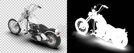 Téléchargez les photos : Motorcycle 3d render illustration - en image libre de droit