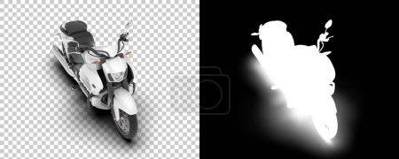 Photo for Motorcycle 3d render illustration - Royalty Free Image