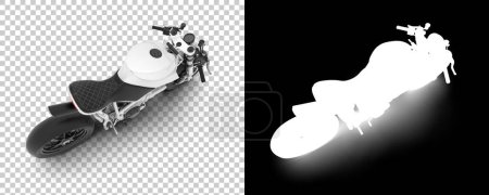 Téléchargez les photos : Bike isolated on background with mask. 3d rendering - illustration - en image libre de droit