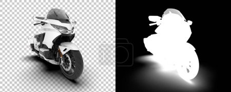 Photo for Bike isolated on background with mask. 3d rendering - illustration - Royalty Free Image