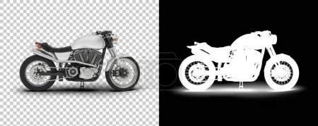 Photo for Bike isolated on background with mask. 3d rendering - illustration - Royalty Free Image