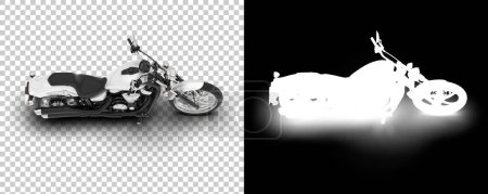 Photo for 3d rendering of modern motorcycle, illustration - Royalty Free Image