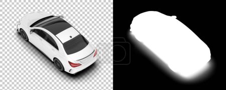Photo for Modern automobile, 3d rendering illustration - Royalty Free Image