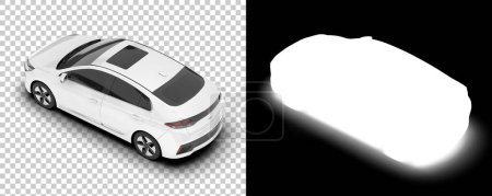 Téléchargez les photos : Illustration 3D de la voiture moderne sur fond transparent. image générée par ordinateur, voitures 3D virtuelles - en image libre de droit