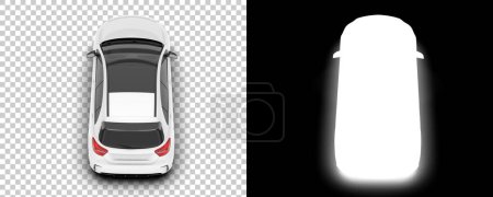 Photo for Virtual 3d Modern cars. back and white images of auto models - Royalty Free Image