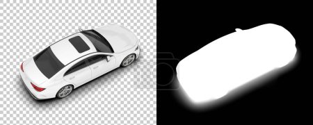 Foto de Ilustración en blanco y negro del coche moderno - Imagen libre de derechos