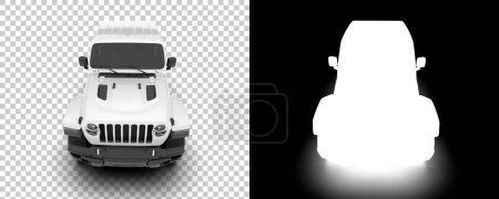 Foto de Ilustración en blanco y negro de camioneta - Imagen libre de derechos