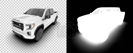 Téléchargez les photos : Illustration en noir et blanc de camionnette - en image libre de droit