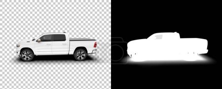 Foto de Ilustración en blanco y negro de camioneta - Imagen libre de derechos