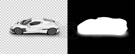 Foto de Ilustración en blanco y negro del coche deportivo - Imagen libre de derechos