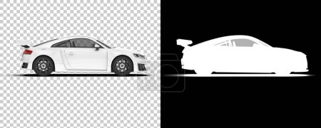 Foto de Ilustración en blanco y negro del coche deportivo - Imagen libre de derechos