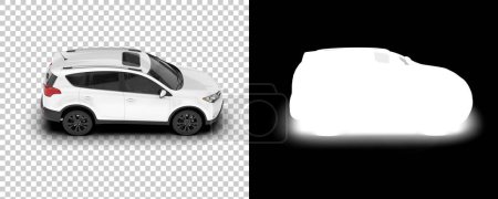Photo for Realistic SUV car isolated on background. 3d rendering. illustration - Royalty Free Image
