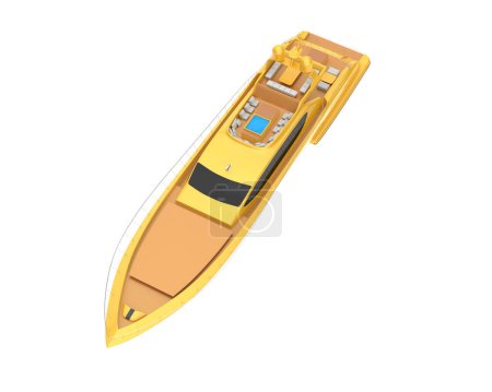 Téléchargez les photos : Super yacht for luxurious vacation, modern water transport - en image libre de droit