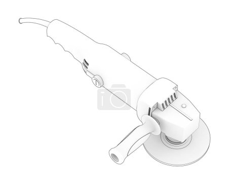 Photo for Angle grinder isolated on white background - Royalty Free Image