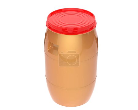 Photo for 3 d render of golden beer can - Royalty Free Image