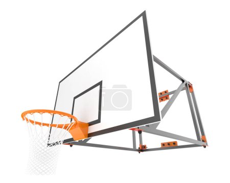 Téléchargez les photos : Basket cerceau isolé sur fond blanc - en image libre de droit
