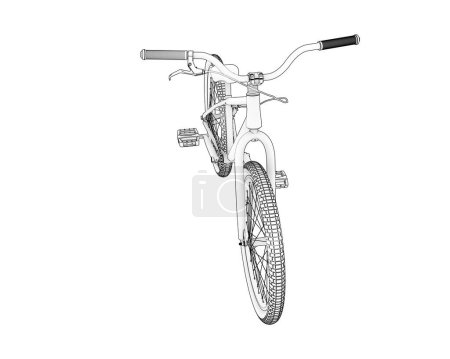 Foto de BMX bicycle isolated on white background - Imagen libre de derechos