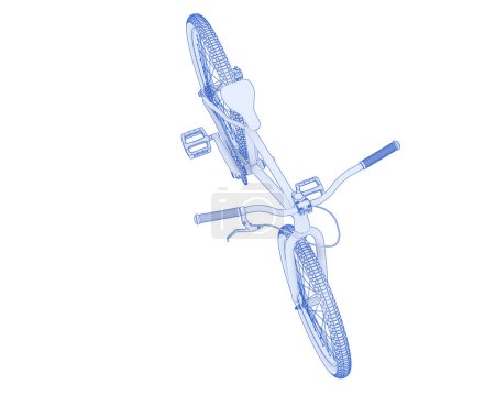 Téléchargez les photos : BMX bicycle isolated on white background - en image libre de droit