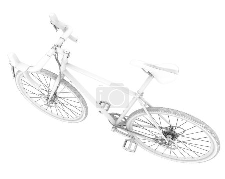Photo for Black and white illustration of bicycle - Royalty Free Image