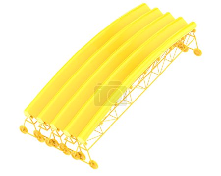 Photo for 3 d render of canopy isolated on a white background - Royalty Free Image