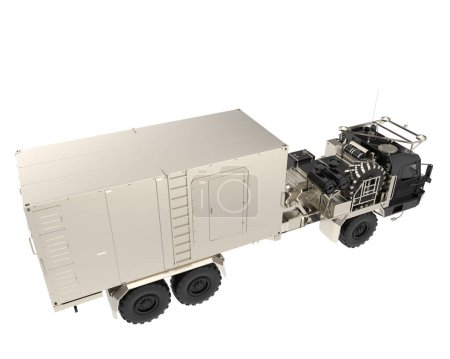 Photo for Command and Control Vehicle 3d illustration - Royalty Free Image