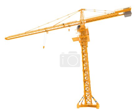 Foto de Construction crane 3d illustration - Imagen libre de derechos