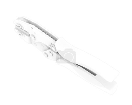 Photo for Crimper isolated on transparent background. 3d rendering - illustration - Royalty Free Image