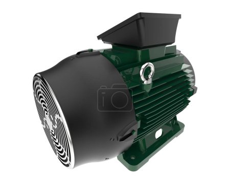 Téléchargez les photos : Electric motor 3d illustration - en image libre de droit