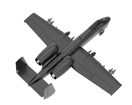 Téléchargez les photos : 3d rendering image of a fight jet isolated on white background - en image libre de droit