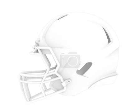 Photo for Football helmet isolated on white background - Royalty Free Image