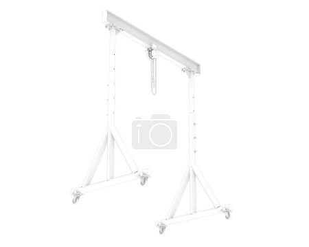 Photo for Construction crane 3d illustration - Royalty Free Image