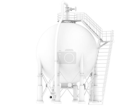 Foto de Tanque de gas aislado sobre fondo blanco - Imagen libre de derechos