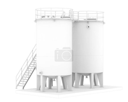 Foto de Tanque de gas aislado sobre fondo blanco - Imagen libre de derechos