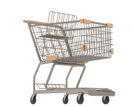 Photo for Trolley isolated on background. 3d rendering - illustration - Royalty Free Image