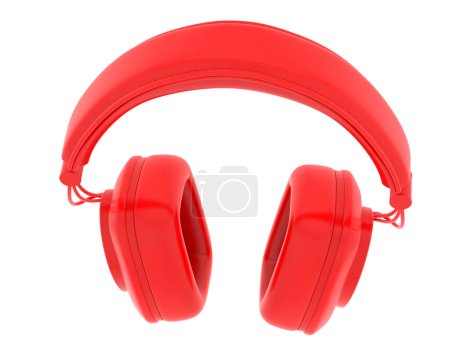 Foto de 3D illustration of Headphones isolated on white background - Imagen libre de derechos